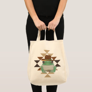 Bolsa Tote Belo Sapo Ocidental Com Chapéu De Cowboy