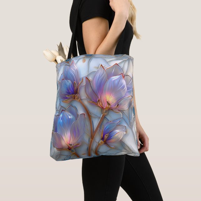 Bolsa Tote Belo Sol Iridescente Lit Floral (Close Up)