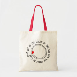 Bolsa Tote Belo Texto No Círculo Do Amor