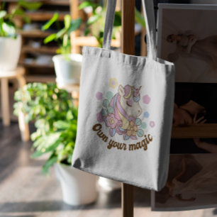 Bolsa Tote Belo Unicórnio Com Flores