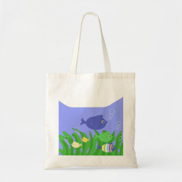 Bolsa Tote belos peixes desenhando arte