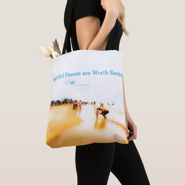 Bolsa Tote Belos planetas valem a pena salvar (Close Up)