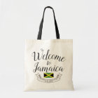 Bolsa Tote Bem-vindo à Jamaica | Personalização de Casamento 