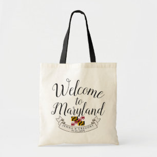 Bolsa Tote Bem-vindo a Maryland  Casamento de destino