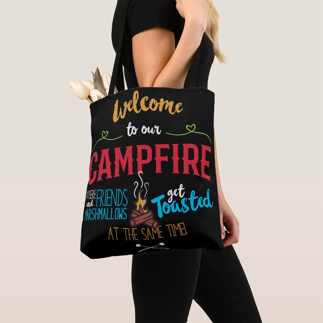 Bolsa Tote Bem-vindo à Nossa Fogueira (Criador carregado)