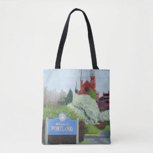 Bolsa Tote Bem-vindo a Portland, Maine
