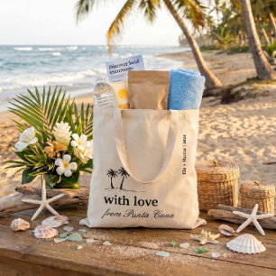 Bolsa Tote Bem-vindo a Punta Cana, seu casamento de destino