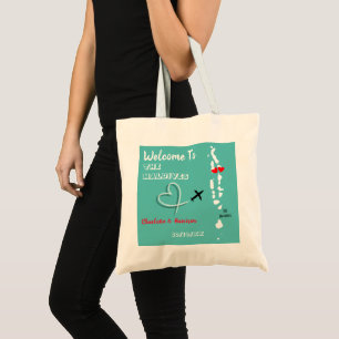 Bolsa Tote Bem-Vindo Ao Casamento De Destino Das Maldivas