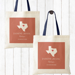 Bolsa Tote Bem-vindo ao Texas Festa de casamento Custom