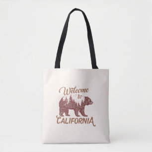 Bolsa Tote Bem-vindo ao Urso da Califórnia