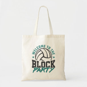 Bolsa Tote Bem-vindos ao Bloco do Meio de Voleibol do Partido