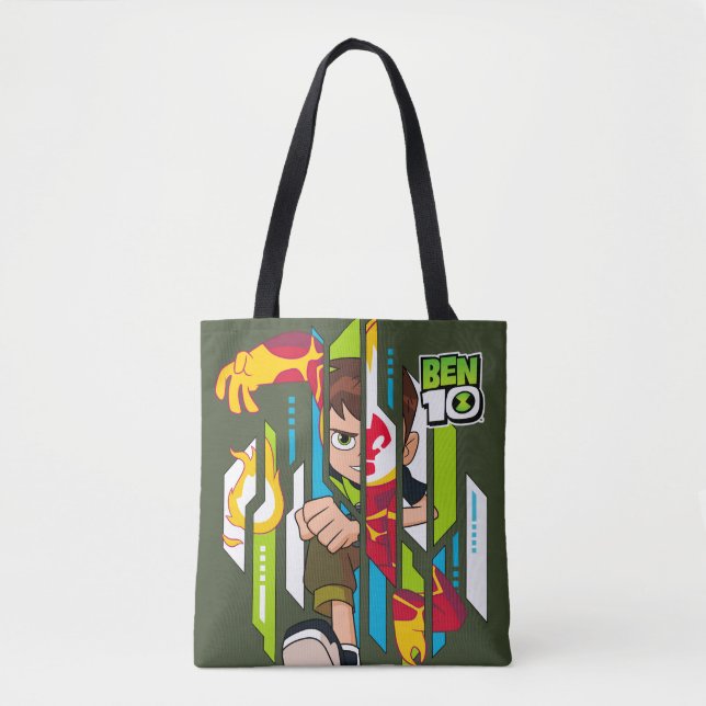 Bolsa Tote Ben 10 Transformação do DNA do Heatblast (Frente)