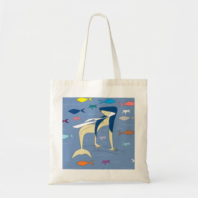 Bolsa Tote Bênçida Virgem Sereia (Frente)