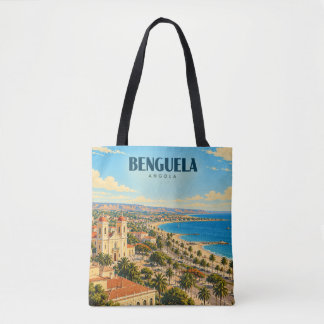 Bolsa Tote Benguela Angola Arte de Viagem Vintage