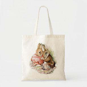 Bolsa Tote Benjamin Bunny e Peter Rabbit planejam seu ataque