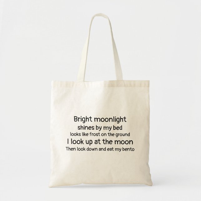 Bolsa Tote Bento Bag diário (Frente)