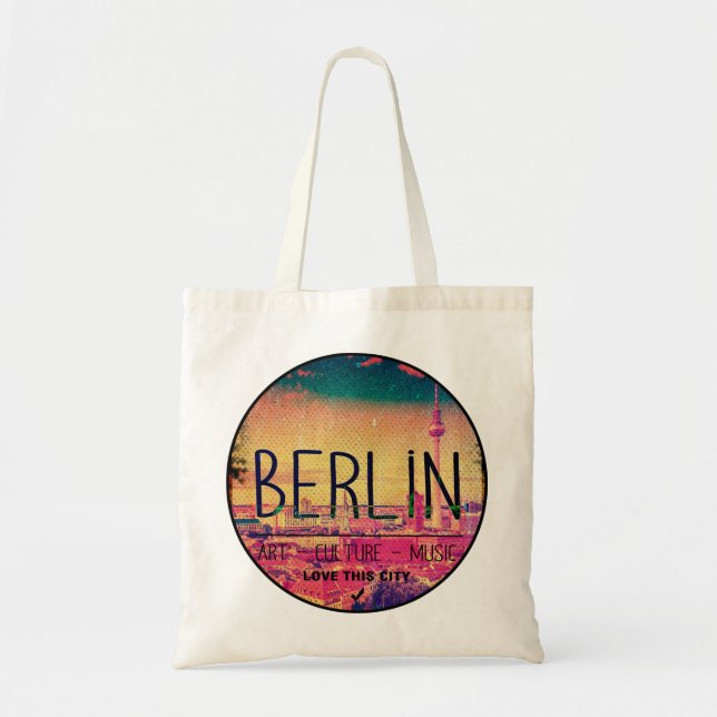 Bolsa Tote Berlin, Love This City series, círculo (Frente)