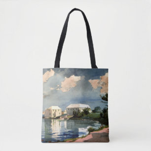 Bolsa Tote Bermudas, Salt Kettle trabalho de arte,