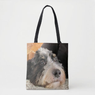 Bolsa Tote Bernedoodle Adorável