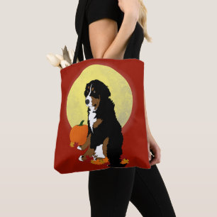 Bolsa Tote Bernese Mountain Dog outono