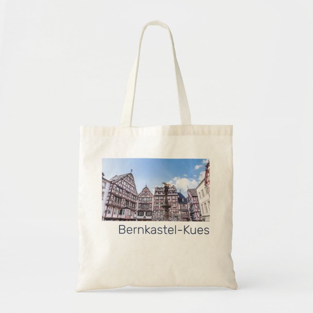 Bolsa Tote Bernkastel-Kues Facadas Históricas Alemanha Souven (Frente)