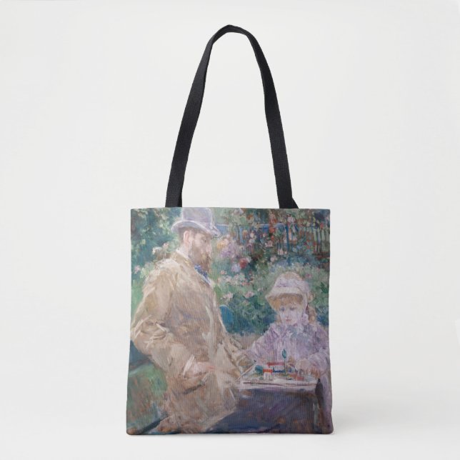 Bolsa Tote Berthe Morisot - Eugene Manet com sua filha (Frente)