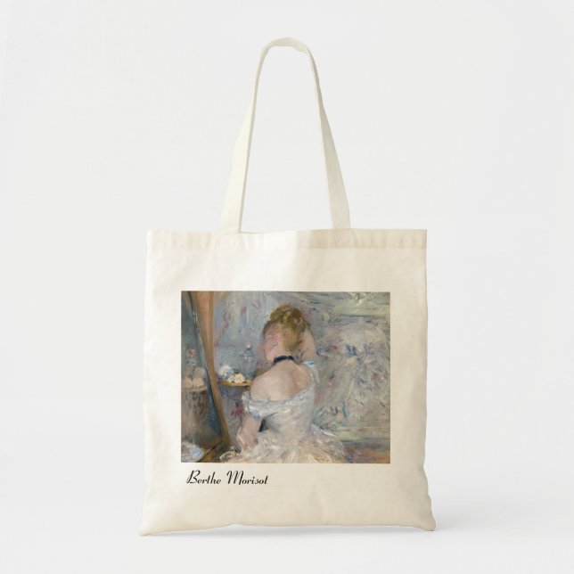 Bolsa Tote Berthe Morisot - Mulher na sua Toilette (Frente)