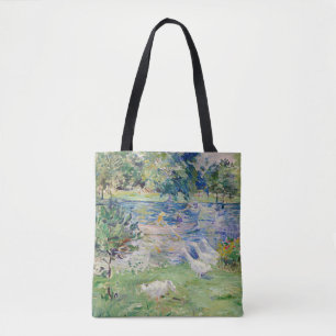 Bolsa Tote Berthe Morisot - Rapariga num Barco com Gansos