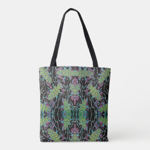 Bolsa Tote Besouros Pochoir Jazz Art Déco Antigo no Jardim