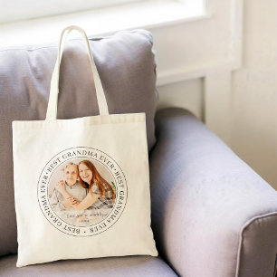 Bolsa Tote Best Grandma Ever Modern Classic Photo