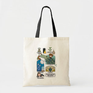 Bolsa Tote Bestas De Cartoons Em Habitats