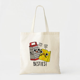 Bolsa Tote Besties Engraçado Queijo Grater Pun