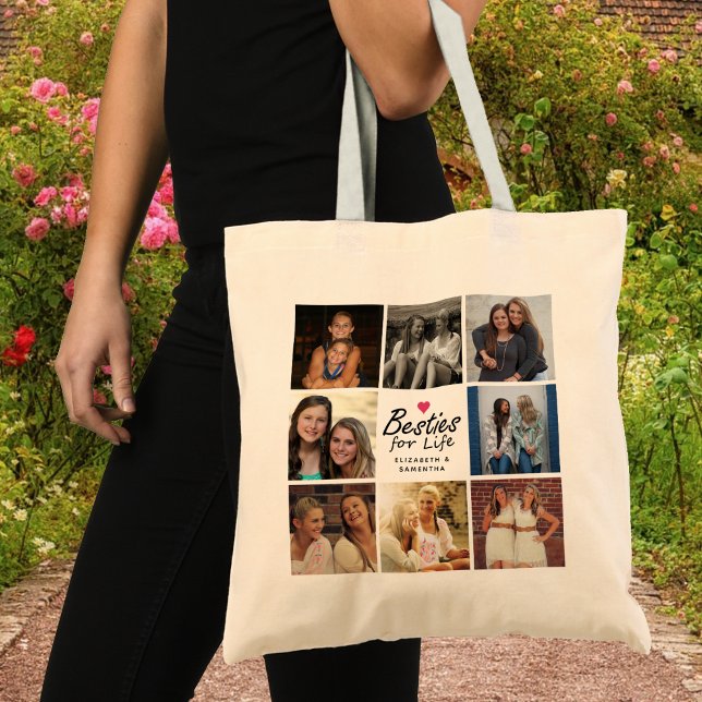 Bolsa Tote Besties Para O Script Life, Melhor Colagem De Foto (Criador carregado)