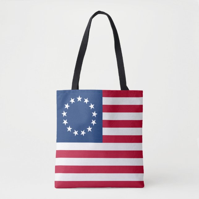 Bolsa Tote Betsy Ross American Flag (Frente)