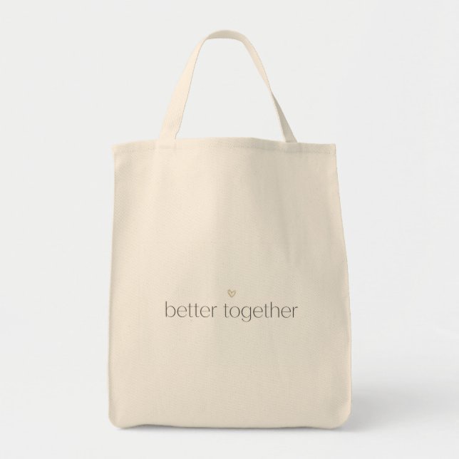 Bolsa Tote Better Together Wedding Tote Bag (Frente)