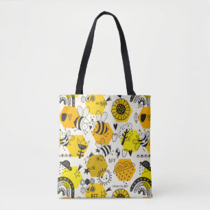 Bolsa Tote BFF Queen Bee Presente Para Besties Salvar As Abel