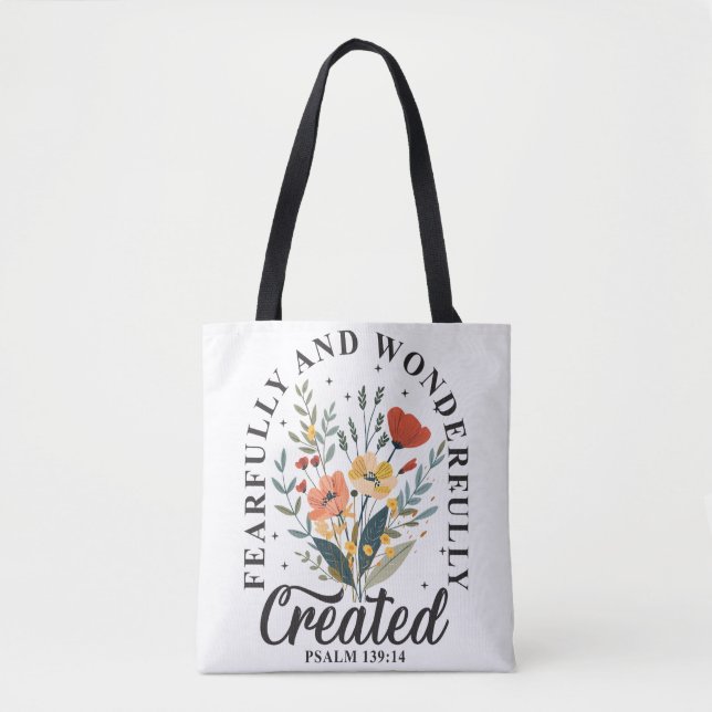 Bolsa Tote Bíblia Cristã Inspiradora Verso (Frente)