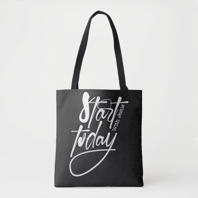 Bolsa Tote Bíblia Cristã Inspiradora Verso (Frente)