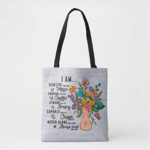 Bolsa Tote Bíblia Cristã Inspiradora Verso