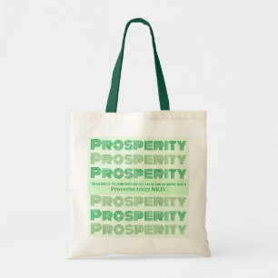 Bolsa Tote Bíblia de Prosperidade Versa Proversos Verde Claro
