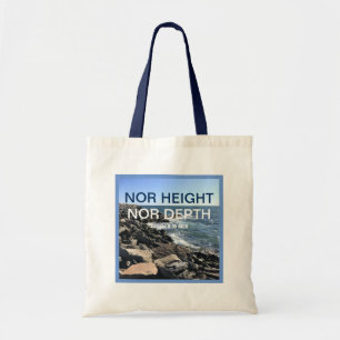 Bolsa Tote Bíblia Inspiracional Verso Ondas do Azul-Mar