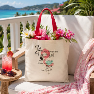 Bolsa Tote Bíblia Verse sobre Beleza