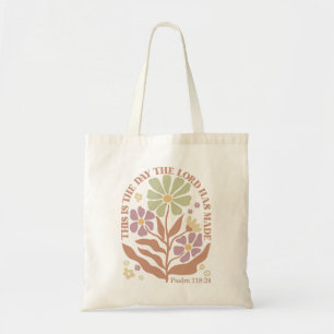 Bolsa Tote Bíblia Versos de Flor Selvagem