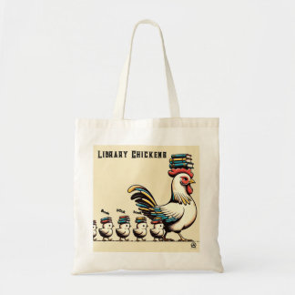 Bolsa Tote Biblioteca Chickens Tote Bag
