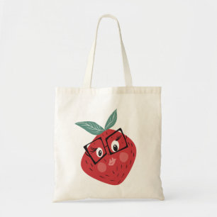 Bolsa Tote Biblioteca de desenhos de mão de cartoon de morang
