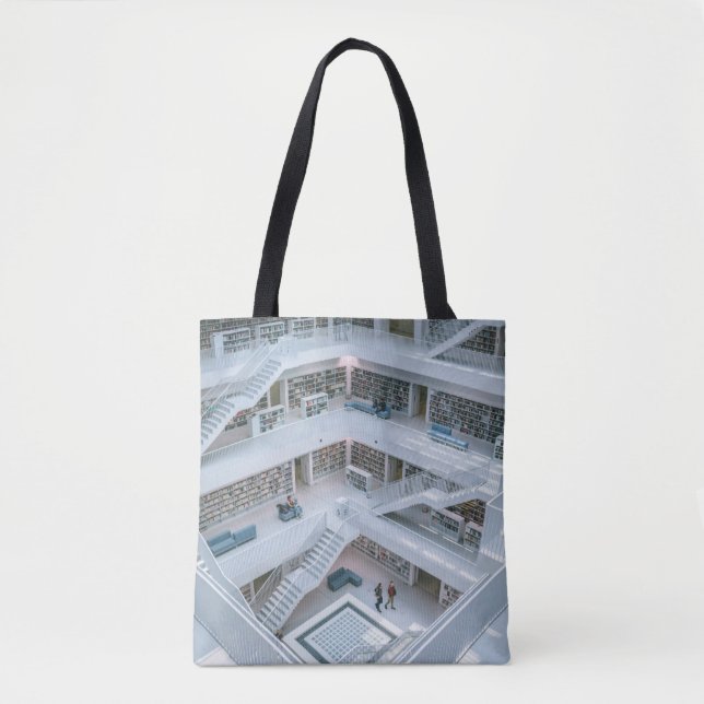 BOLSA TOTE BIBLIOTECA DENTRO DE ANDAMENTO DO PESSOAS (Frente)