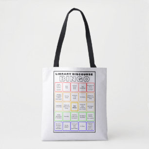 Bolsa Tote Biblioteca Discurso Bingo Shirt Tob Bag