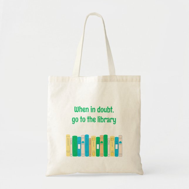 Bolsa Tote Biblioteca divertida de amantes de livros (Frente)