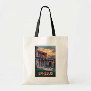 Bolsa Tote Biblioteca Ephesus de Celsus Viagem Art Vintage
