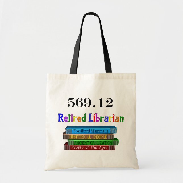 Bolsa Tote Bibliotecário aposentado 569,0 (sistema decimal de (Frente)